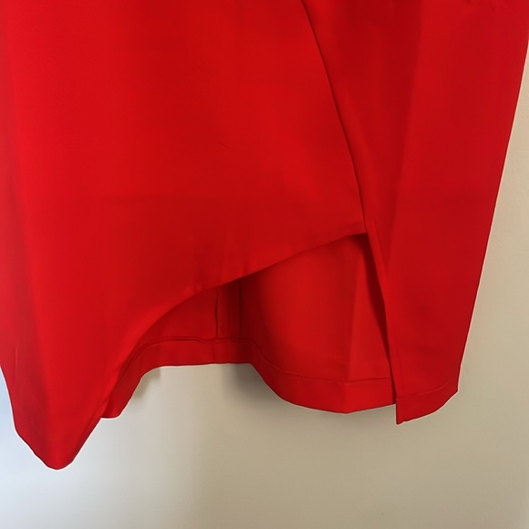 Misslook Red Dress with zipper detail on both arms along with flare detail - Picture 3 of 6